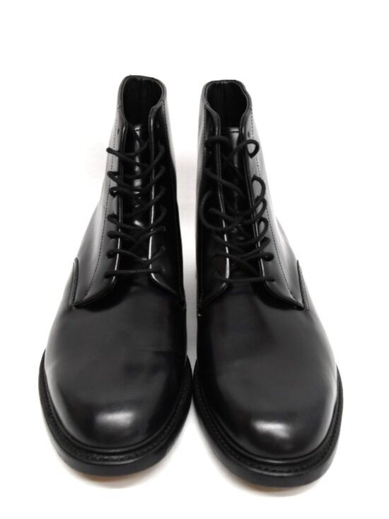 New! Vince Men\'s Damian Leather Boot High Shine Black Size 43.5 EU 10.5 US DD86A main image 6